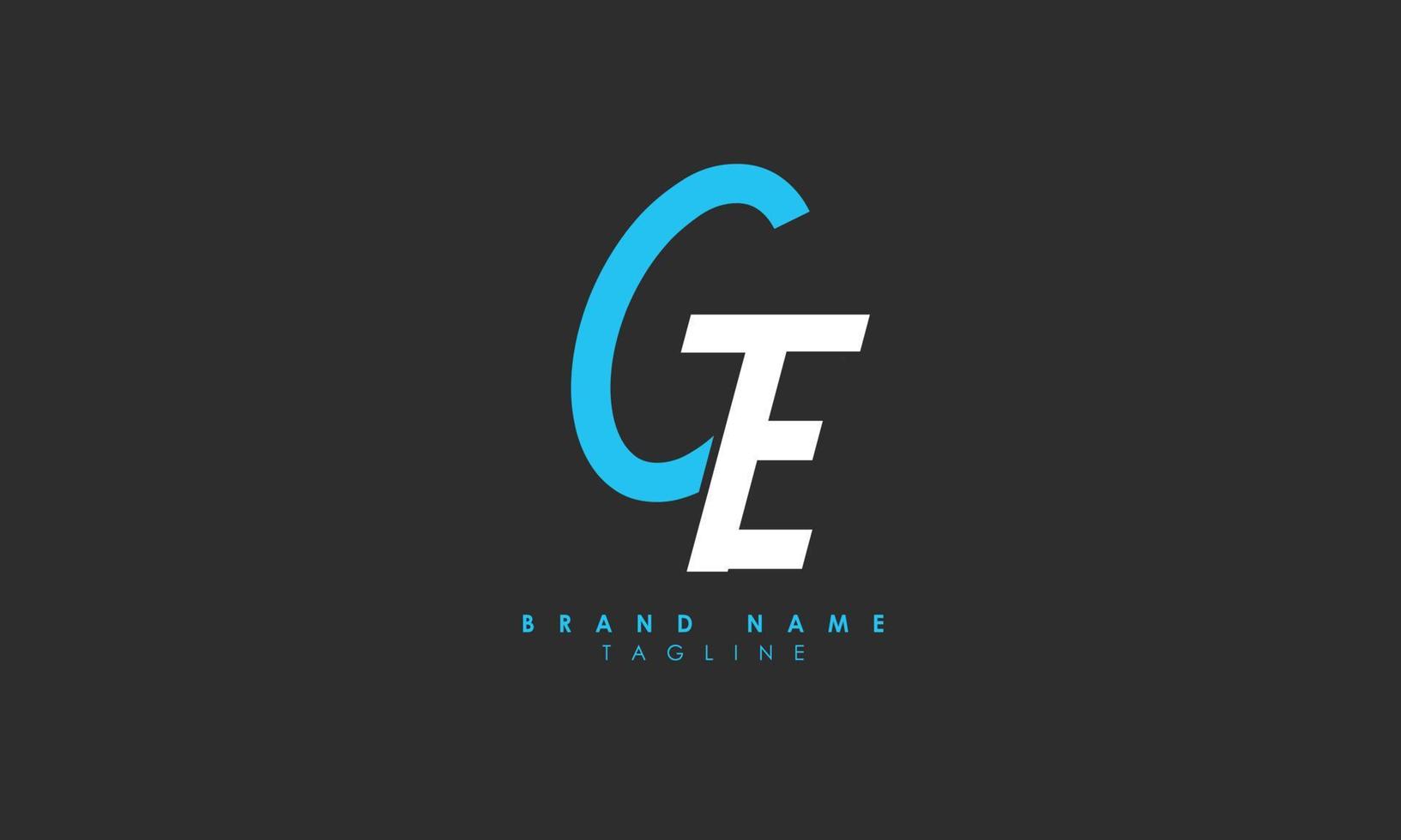 Alphabet letters Initials Monogram logo GE, EG, G and E vector