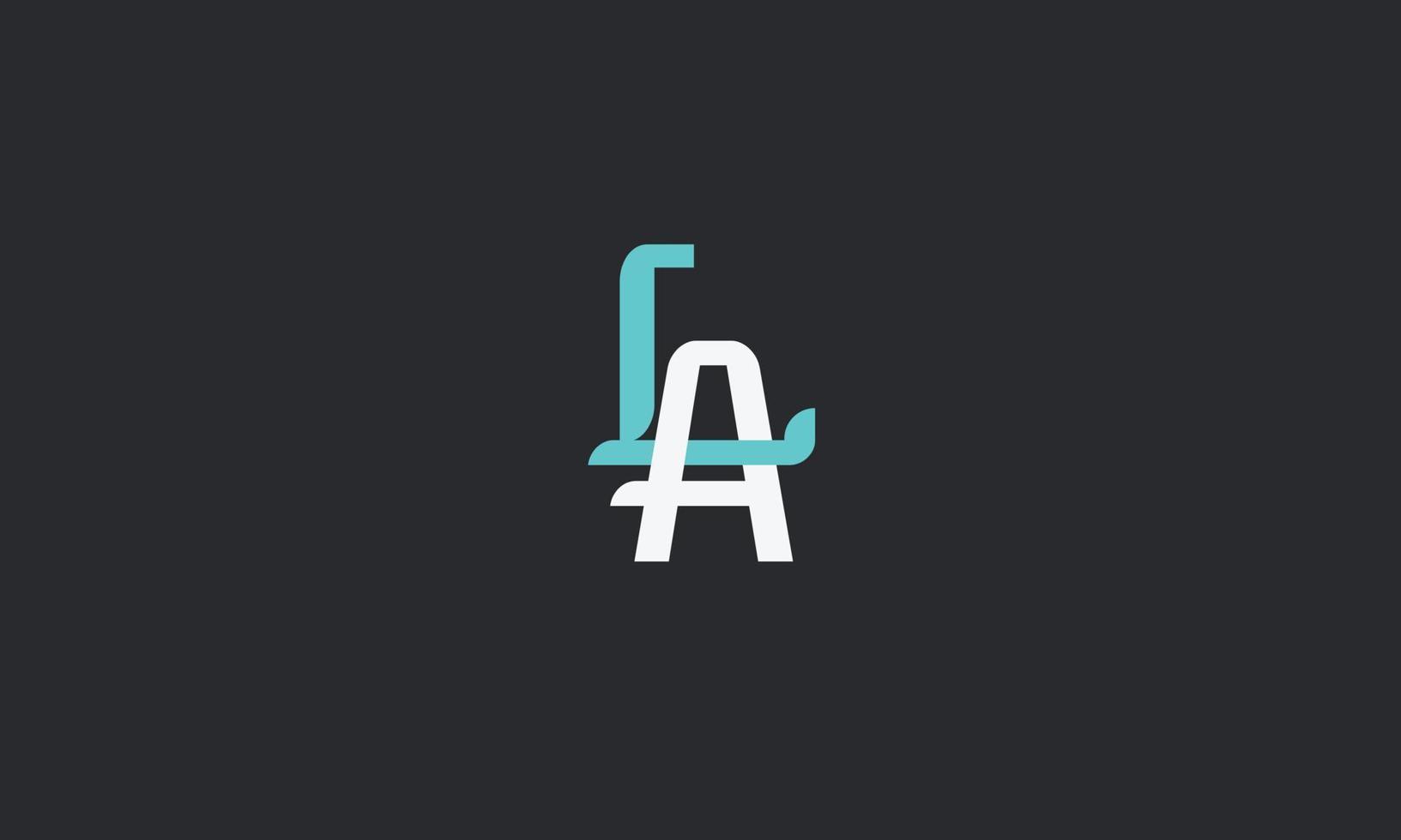 Alphabet letters Initials Monogram logo LA, AL, L and A vector
