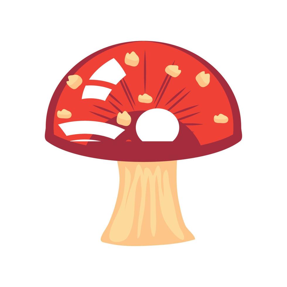 mushroom flat icon vector