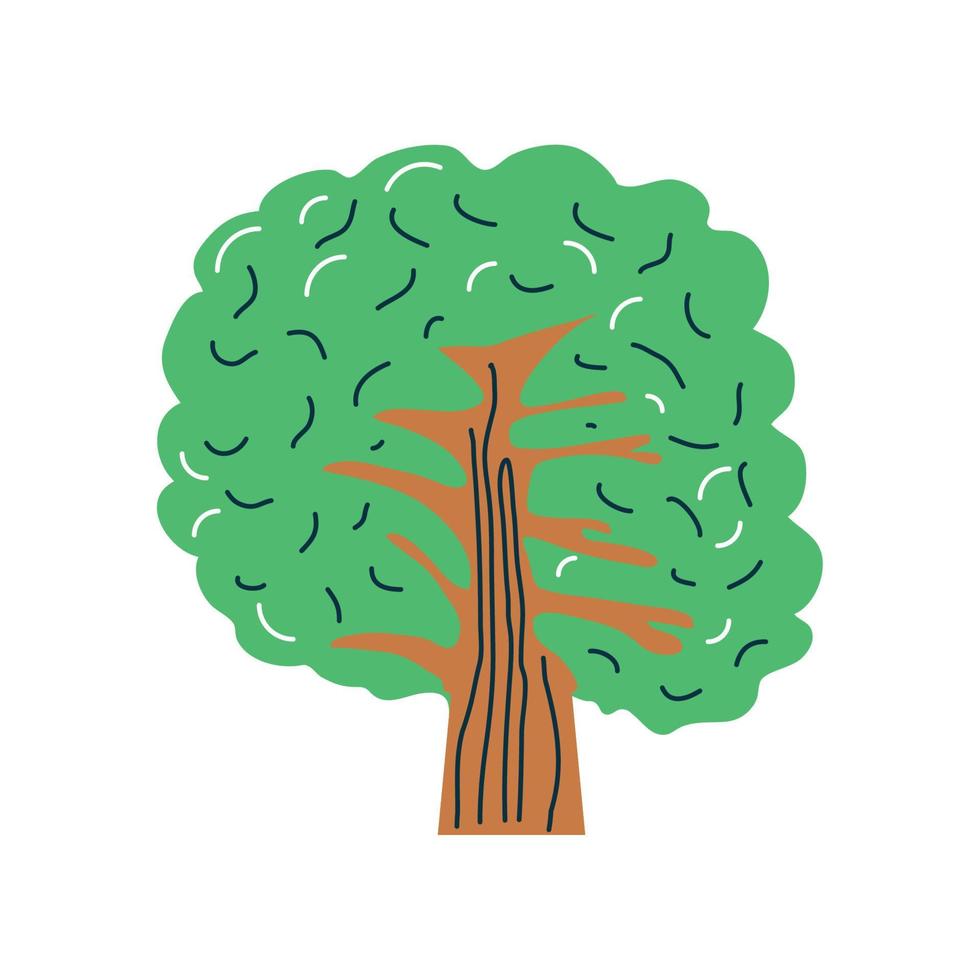 greenery tree icon vector