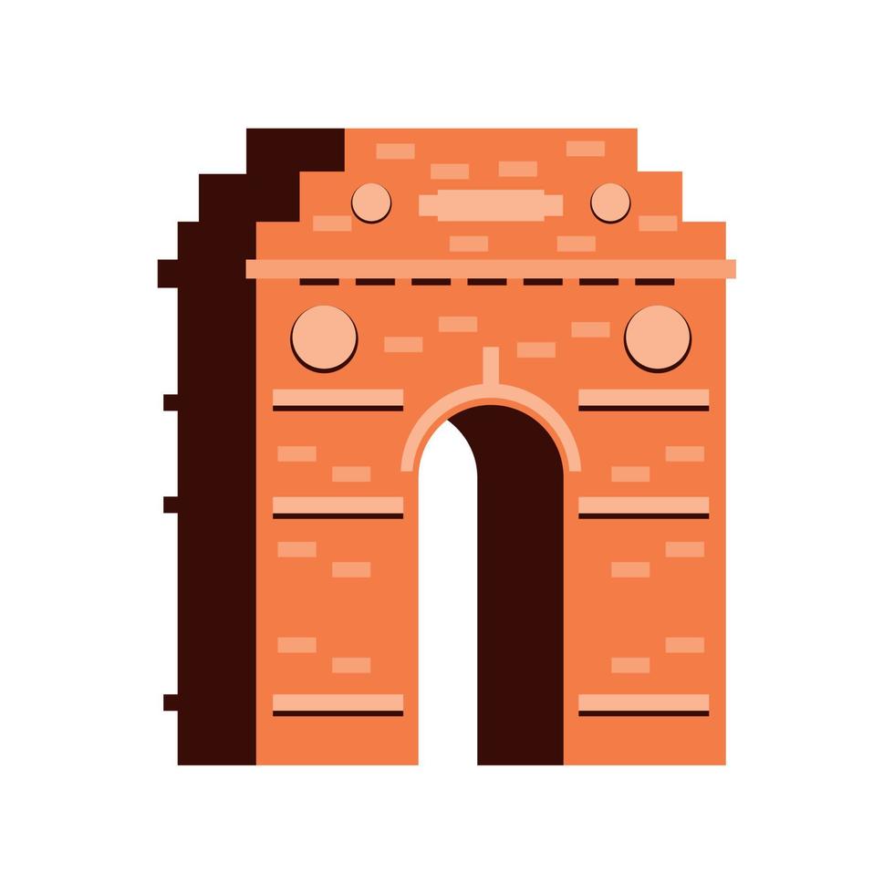 indian landmark gate vector