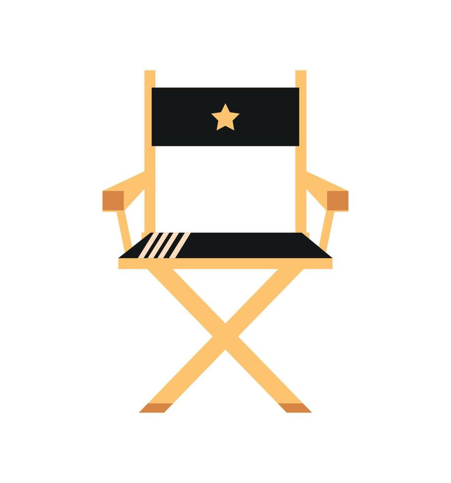 director chair movie vector