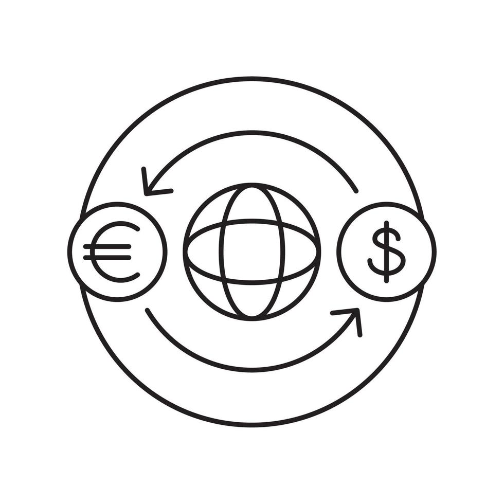world money exchange vector