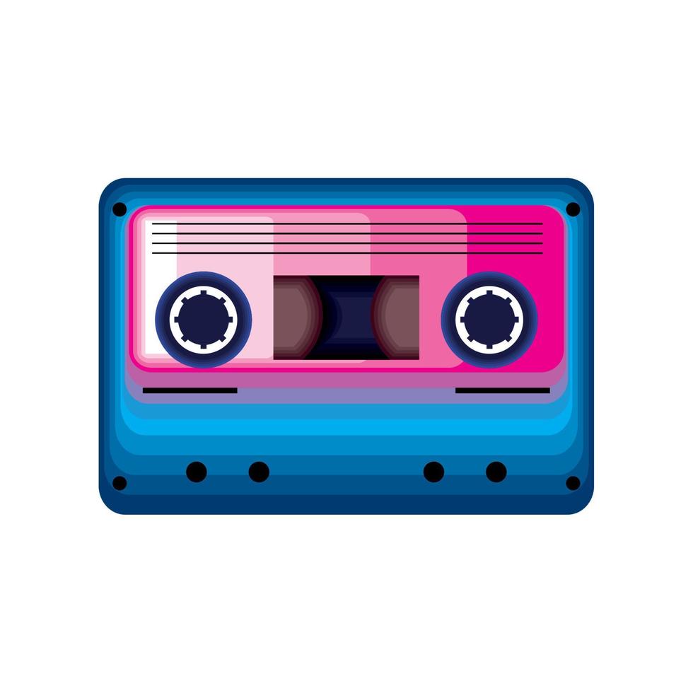 cassette retro icon vector