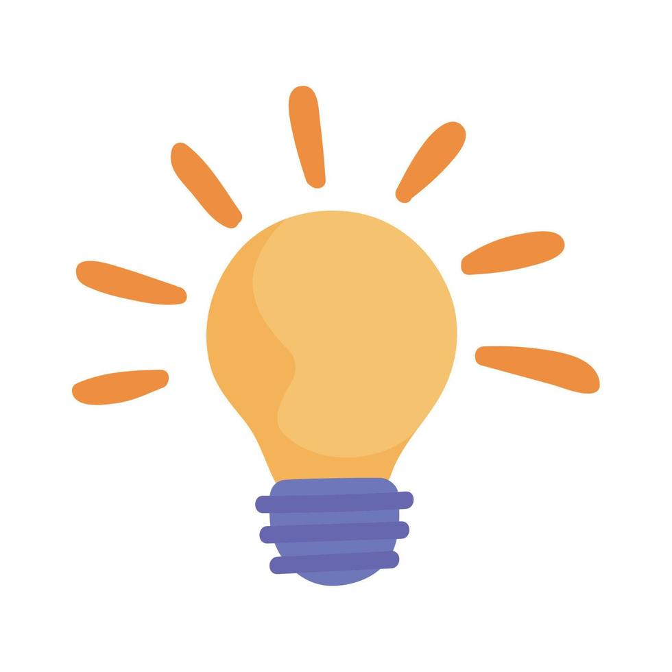 light bulb icon vector