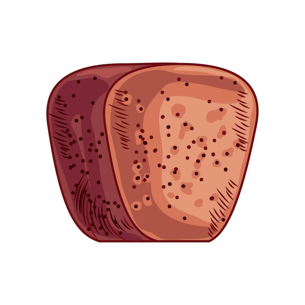 bread loaf icon vector