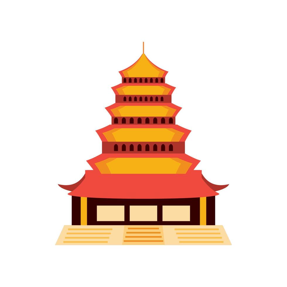 chinese pagoda icon vector