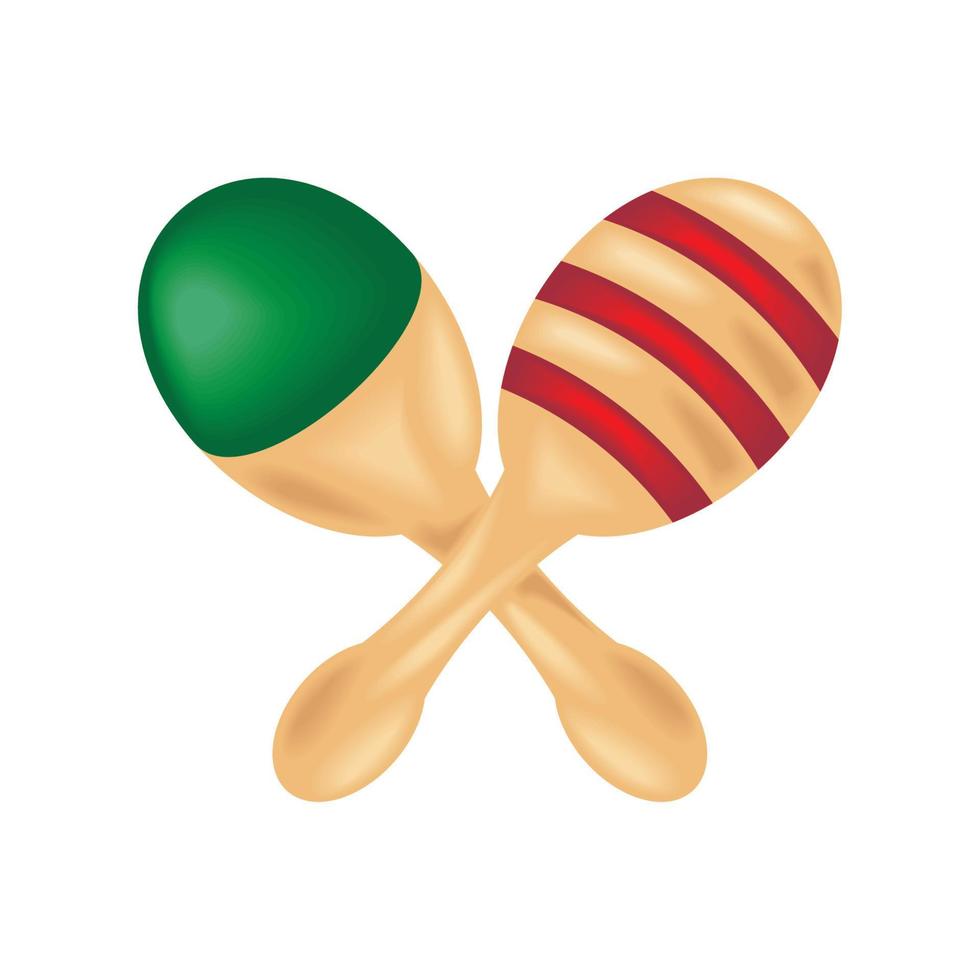 maracas music instrument vector