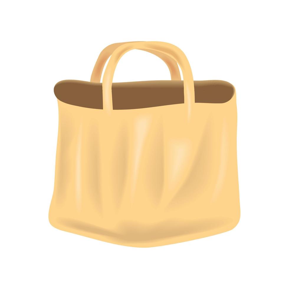 empty fabric bag vector