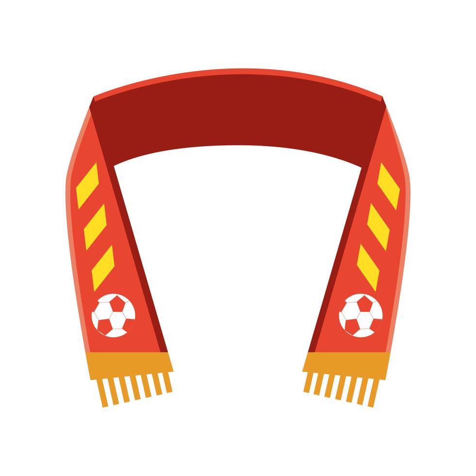 soccer fan scarf vector