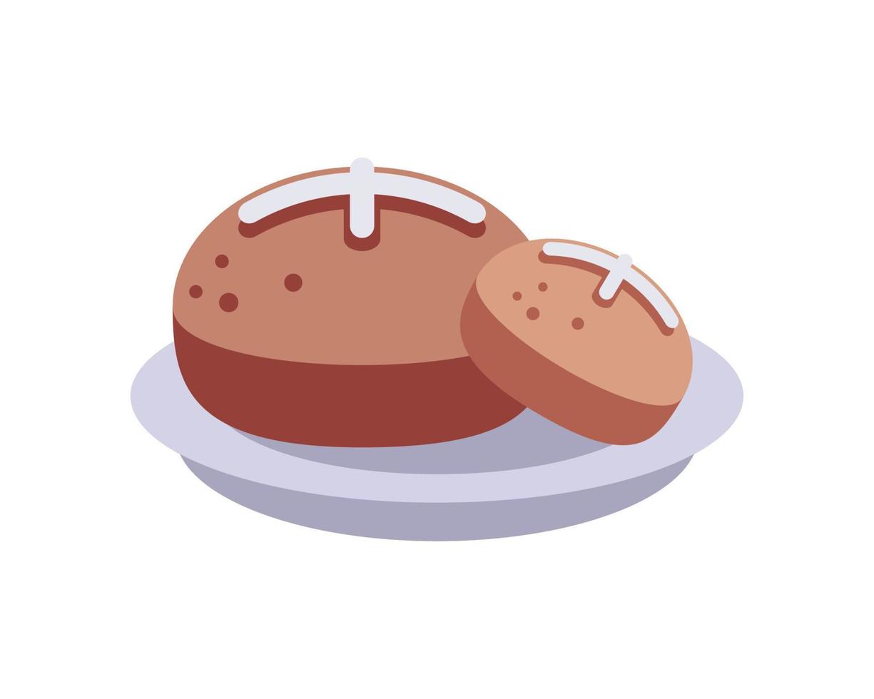 breads in a dish vector