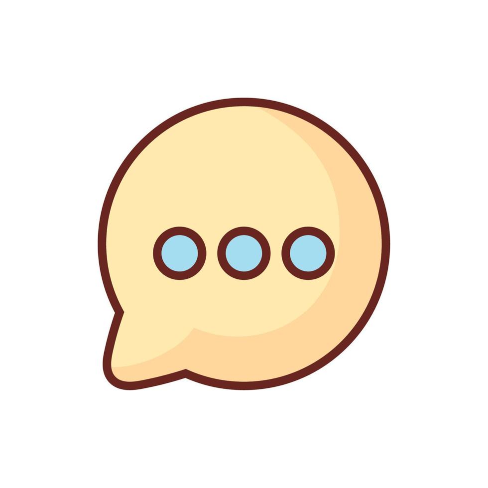 bubble chat social media vector