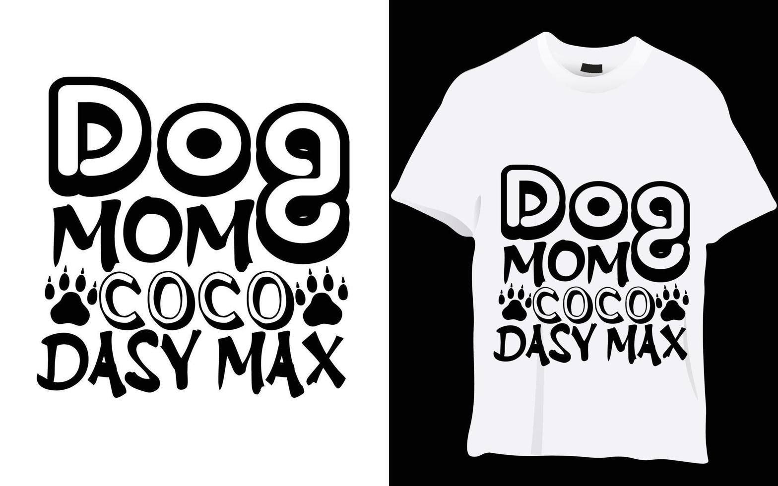 diseño de camiseta de perro vector