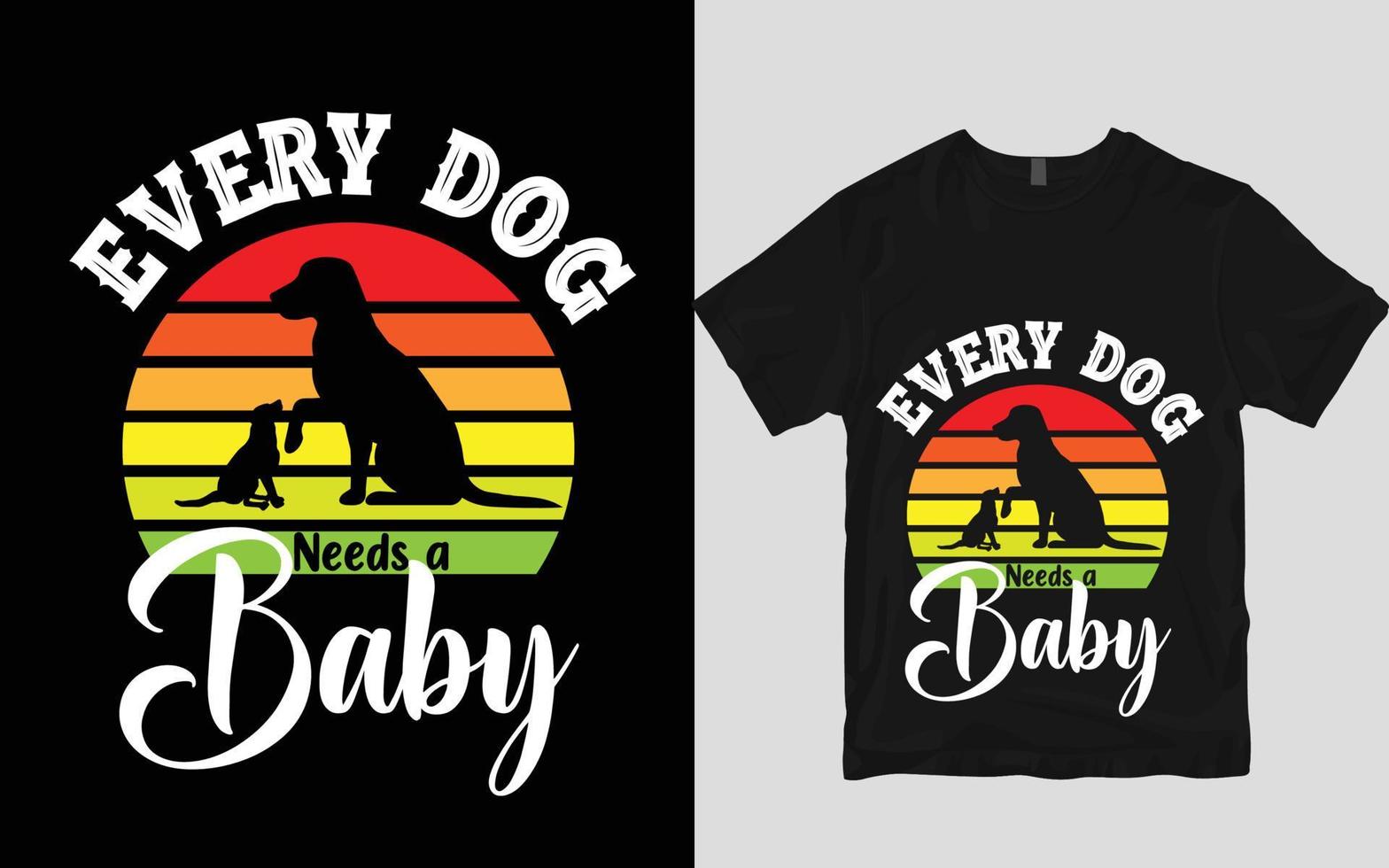 Dog t shirt design vector