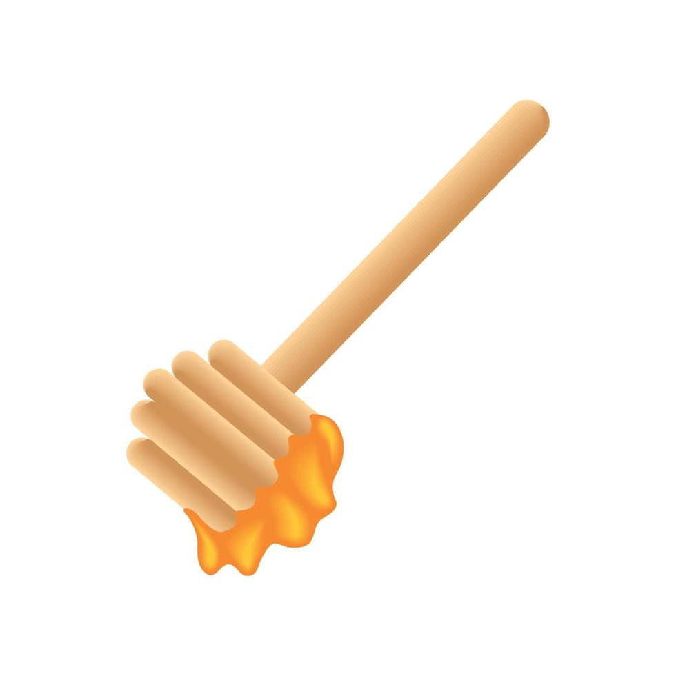 honey spoon icon vector