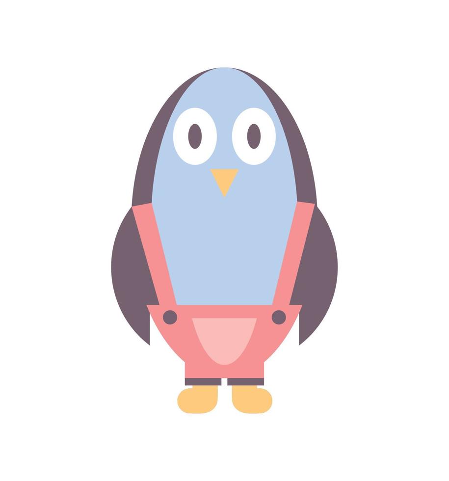 lindo pingüino vector