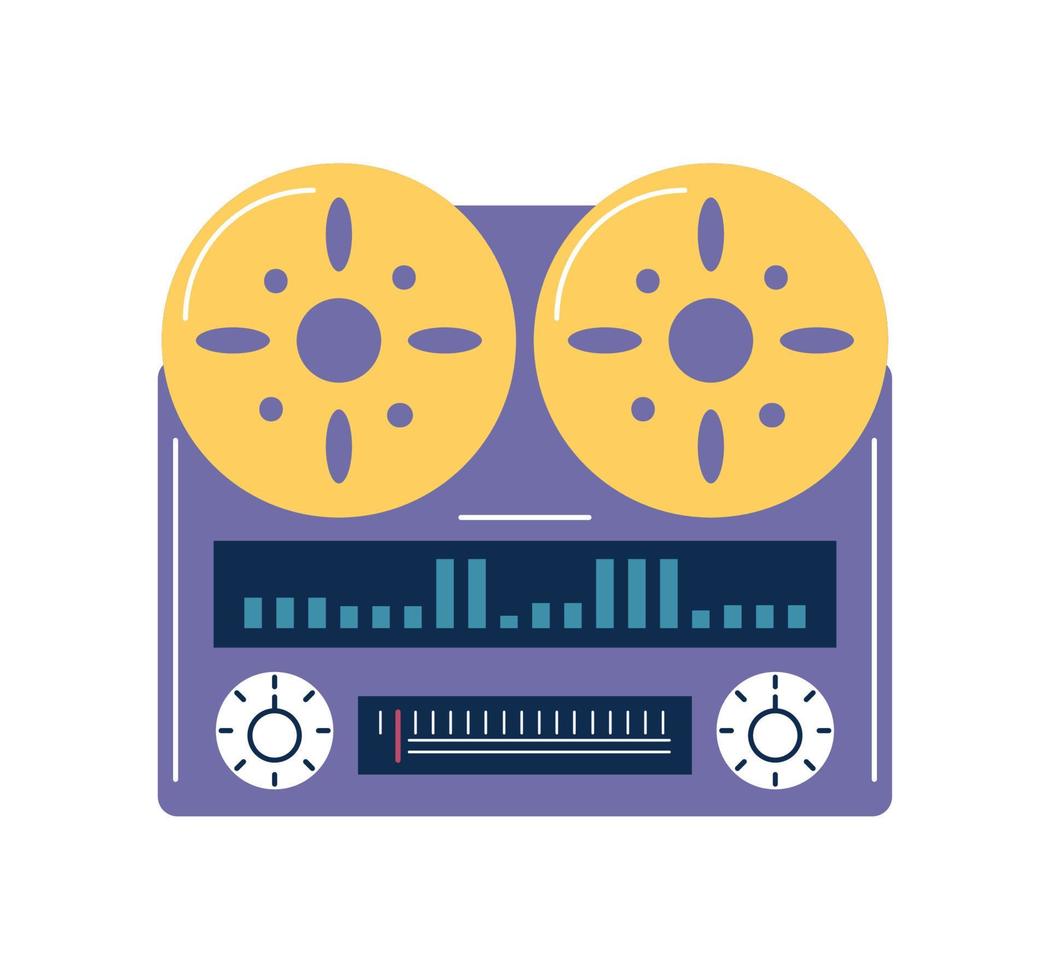 disco de musica retro vector