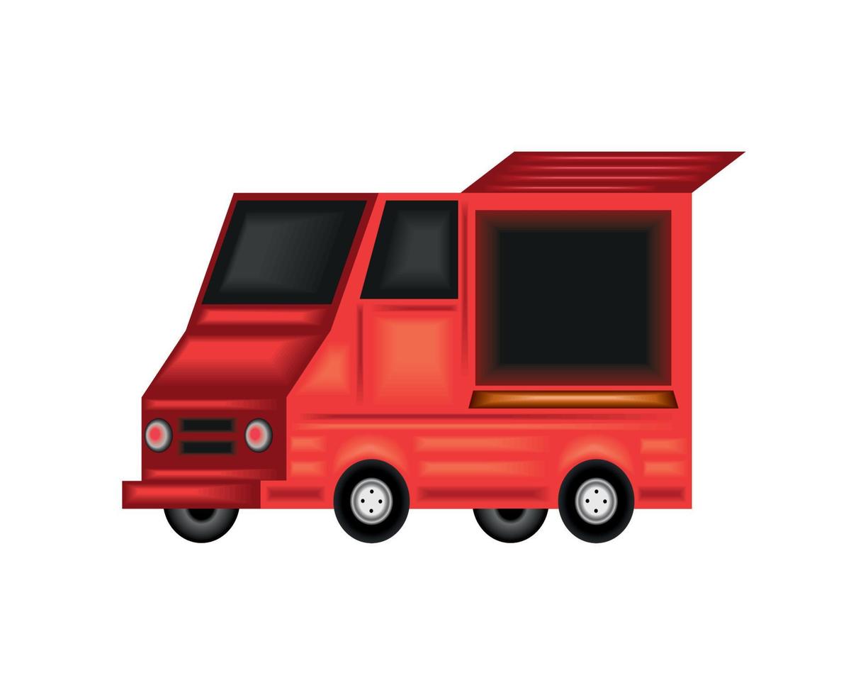 food truck delivery vector