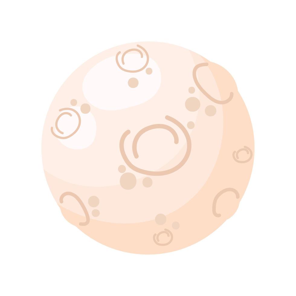 space moon cartoon vector