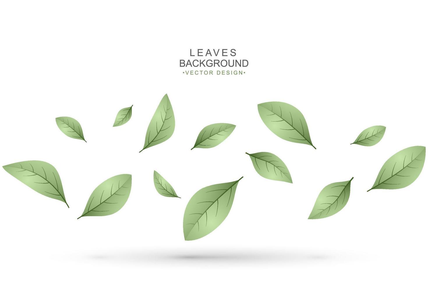 Green leaves background with copy space vector