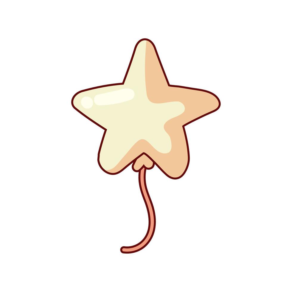 balloon shape star vector