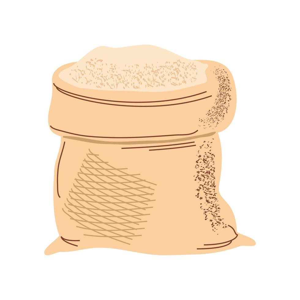 sack of flour vector