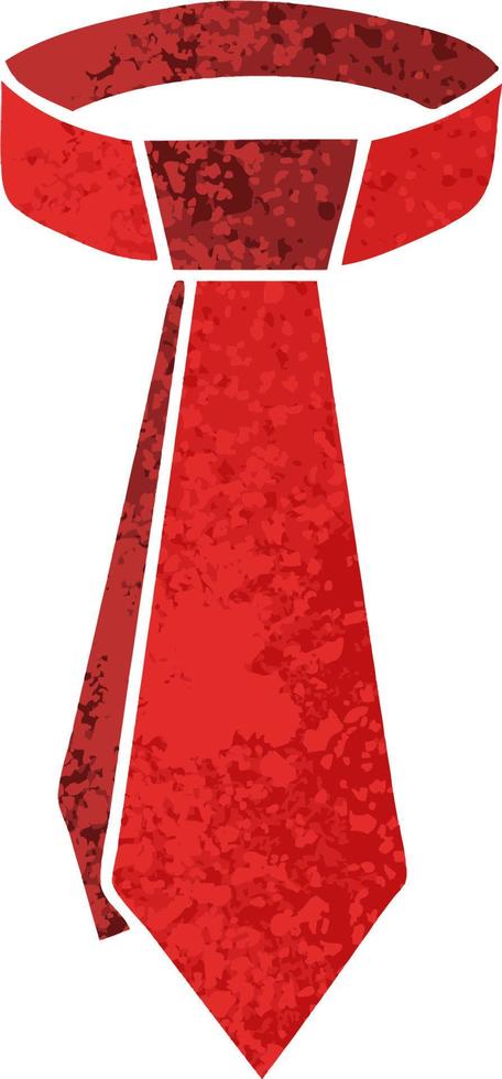 quirky retro illustration style cartoon neck tie vector