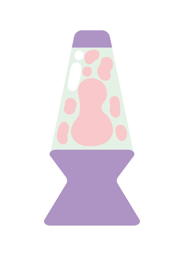 hippie lava light lamp vector