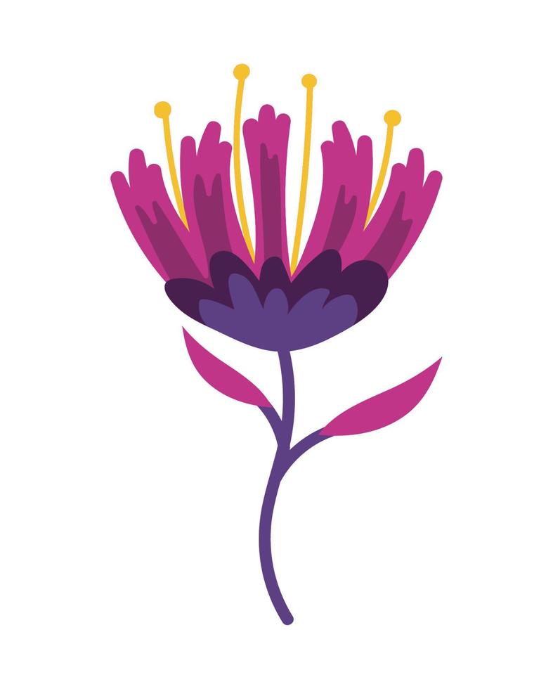 cute colored flower vector