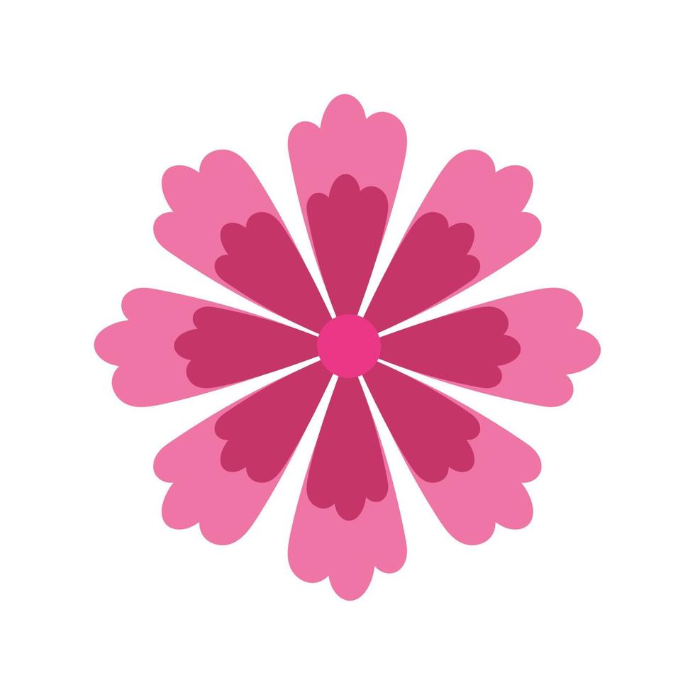 colored flower natural vector