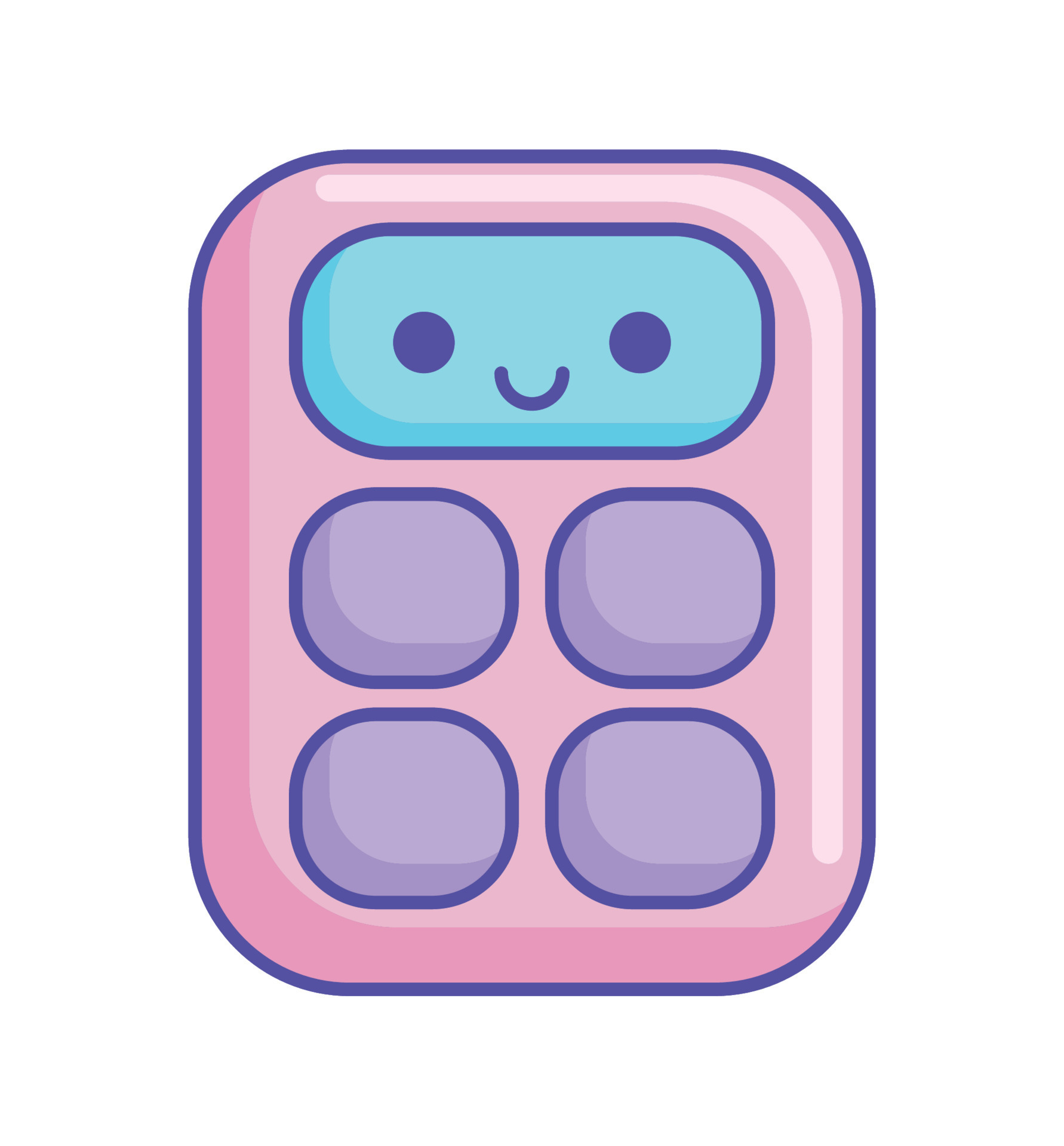 Calculator cartoon kawaii 10419570 vector art at vecteezy