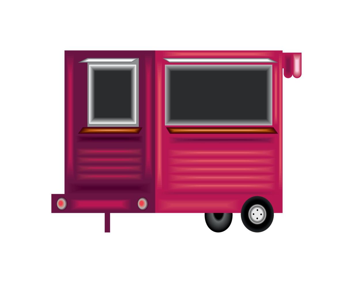 food truck vintage vector