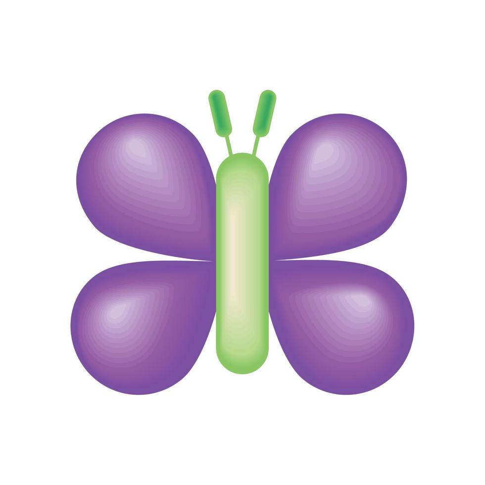 butterfly balloon animal vector