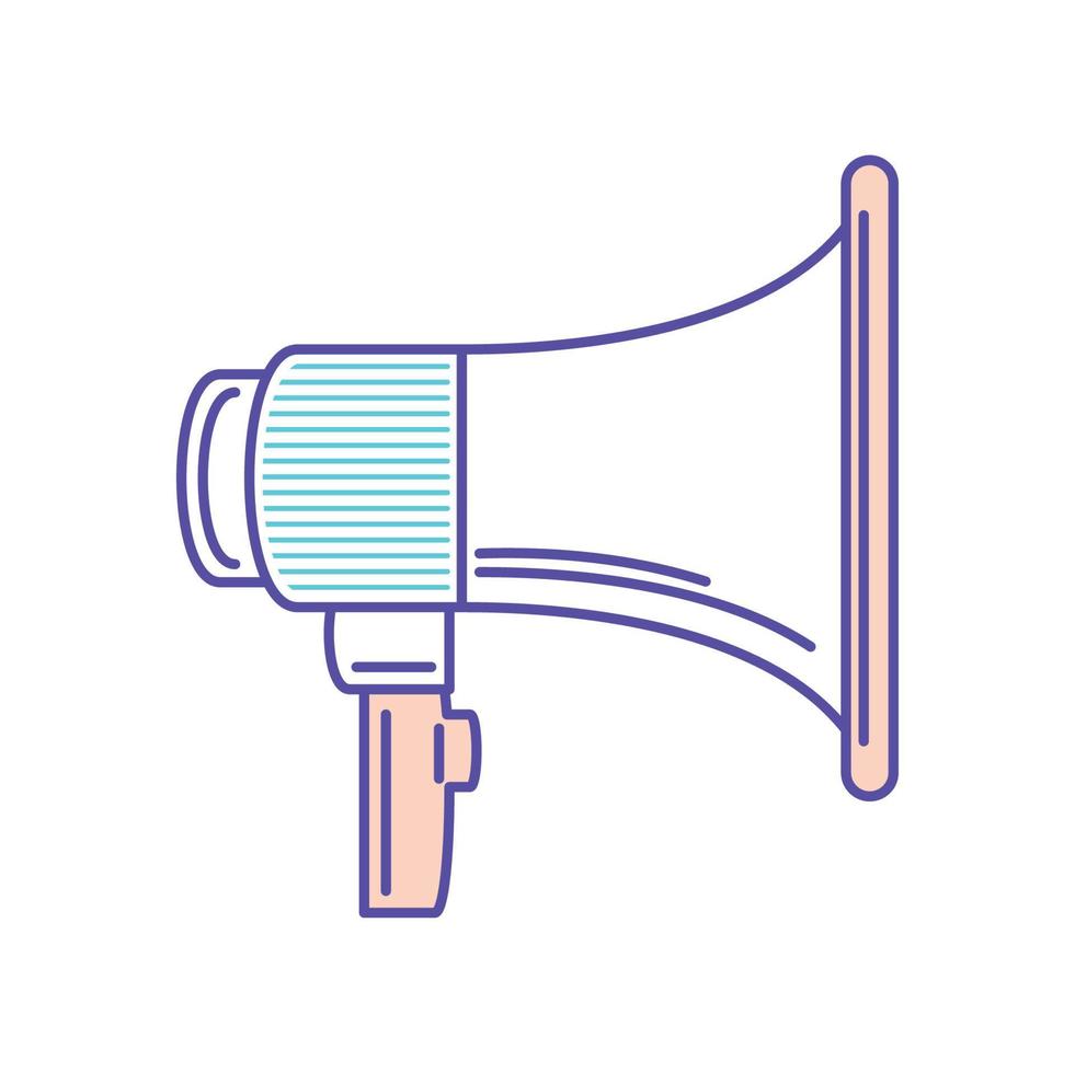 megaphone flat icon vector