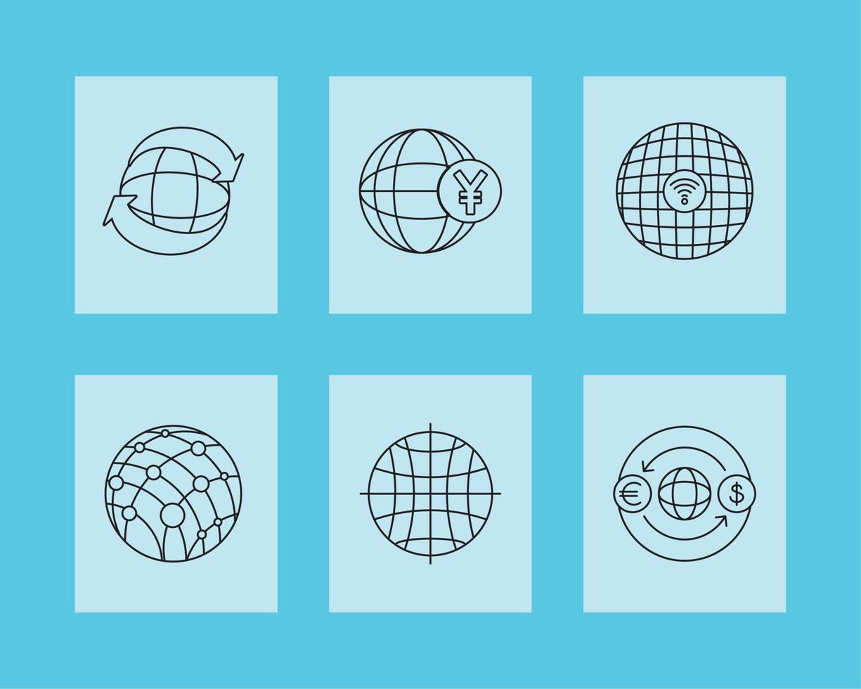 icons set world vector