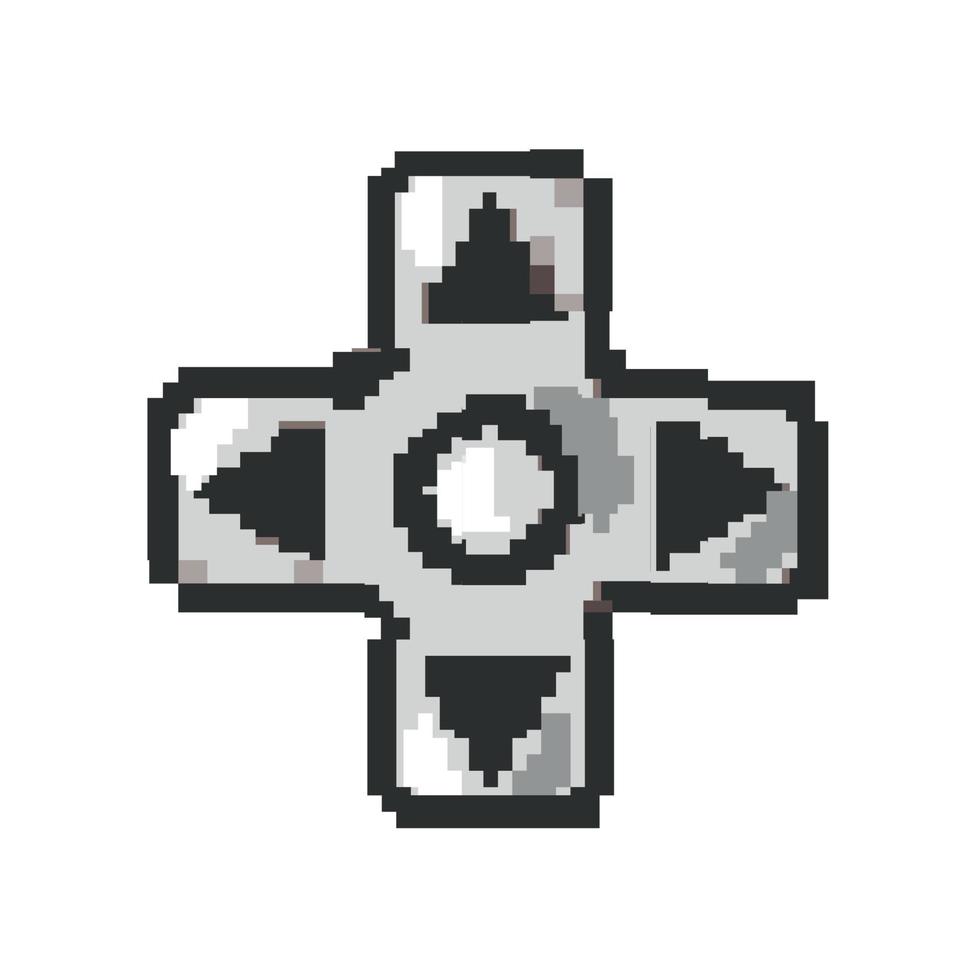 pixelated control video game vector