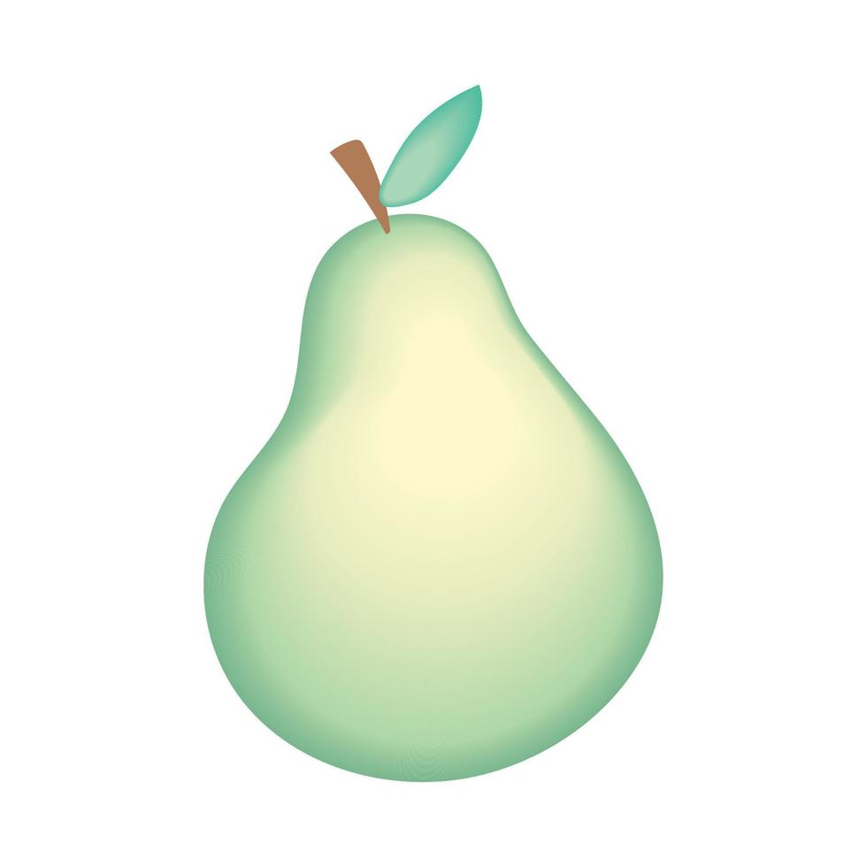 pear fruit icon vector