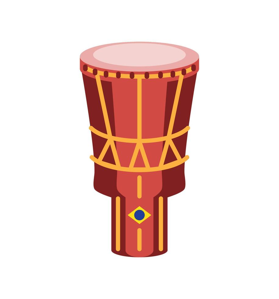 instrumento de tambor djembé vector