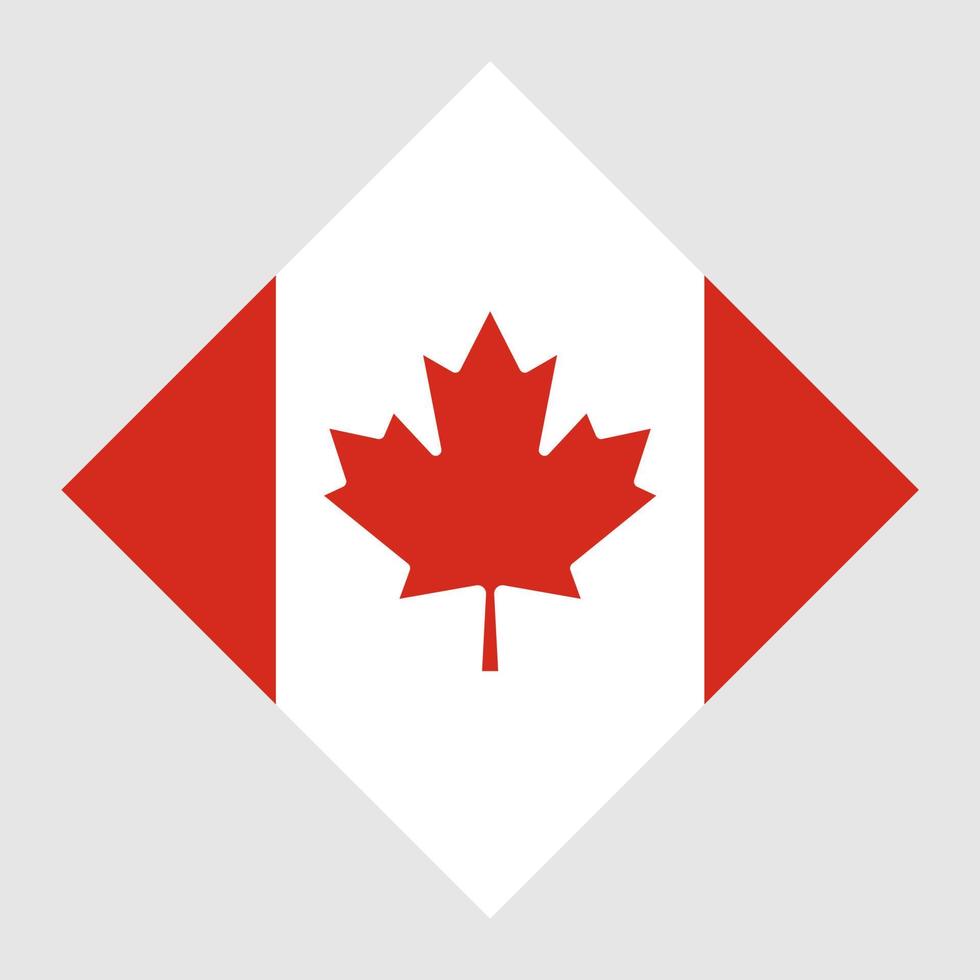 Canada flag, official colors. Vector illustration.