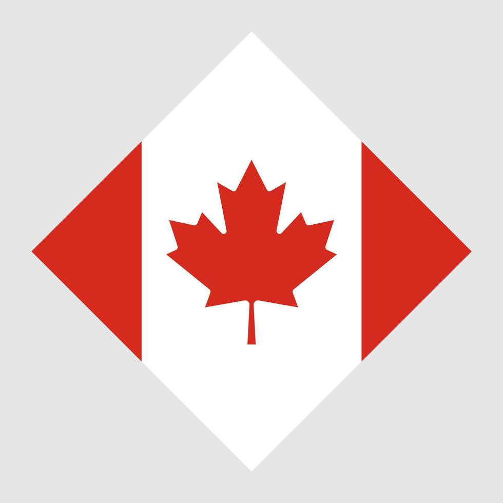Canada flag, official colors. Vector illustration.