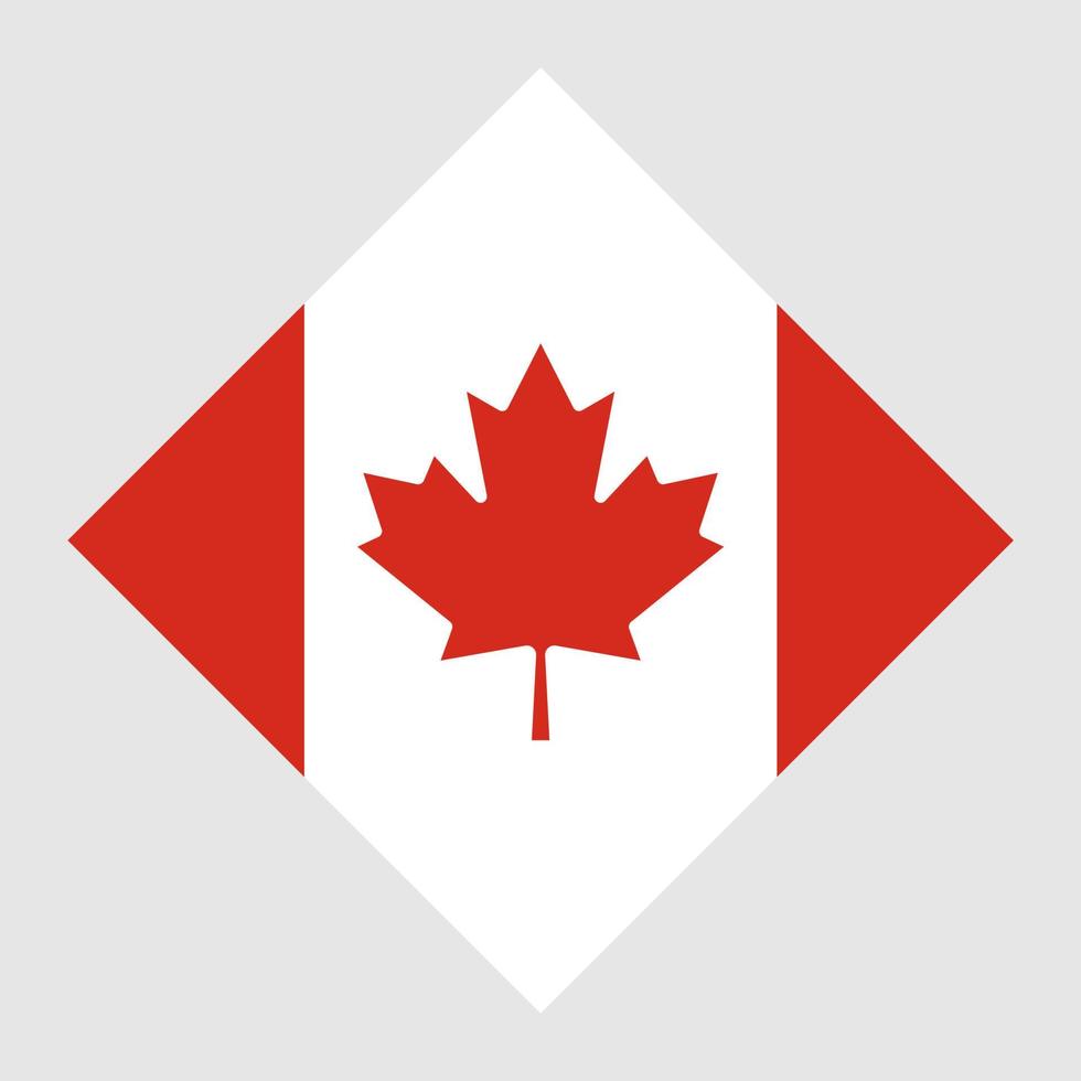 bandera de canadá, colores oficiales. ilustración vectorial vector