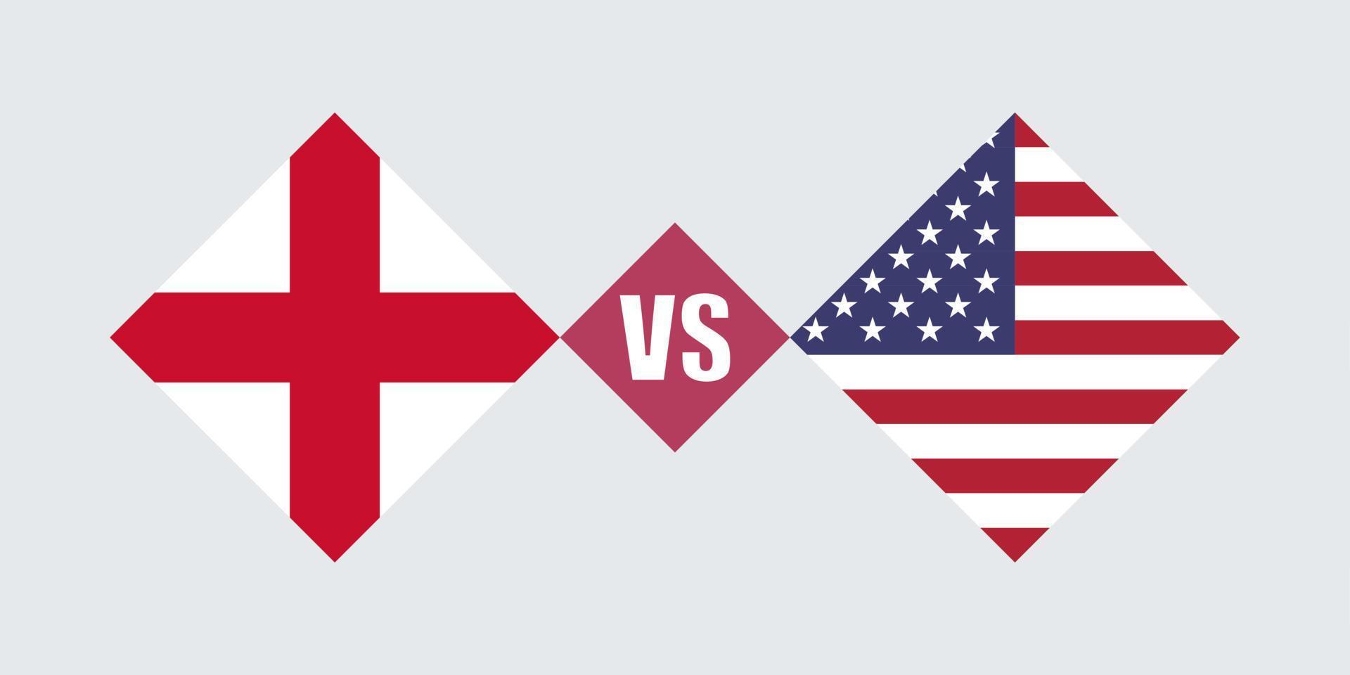 England vs USA flag concept. Vector illustration. 10419873 Vector Art