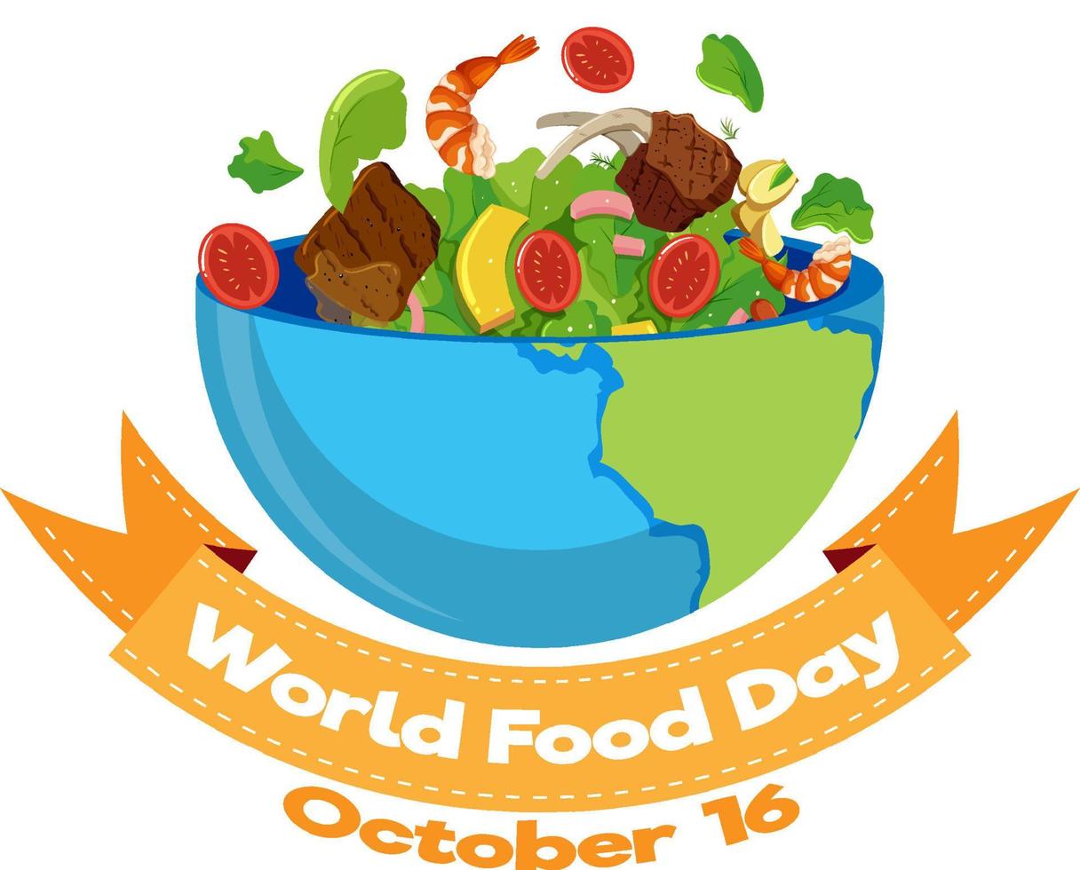 World Food Day Poster Design vector