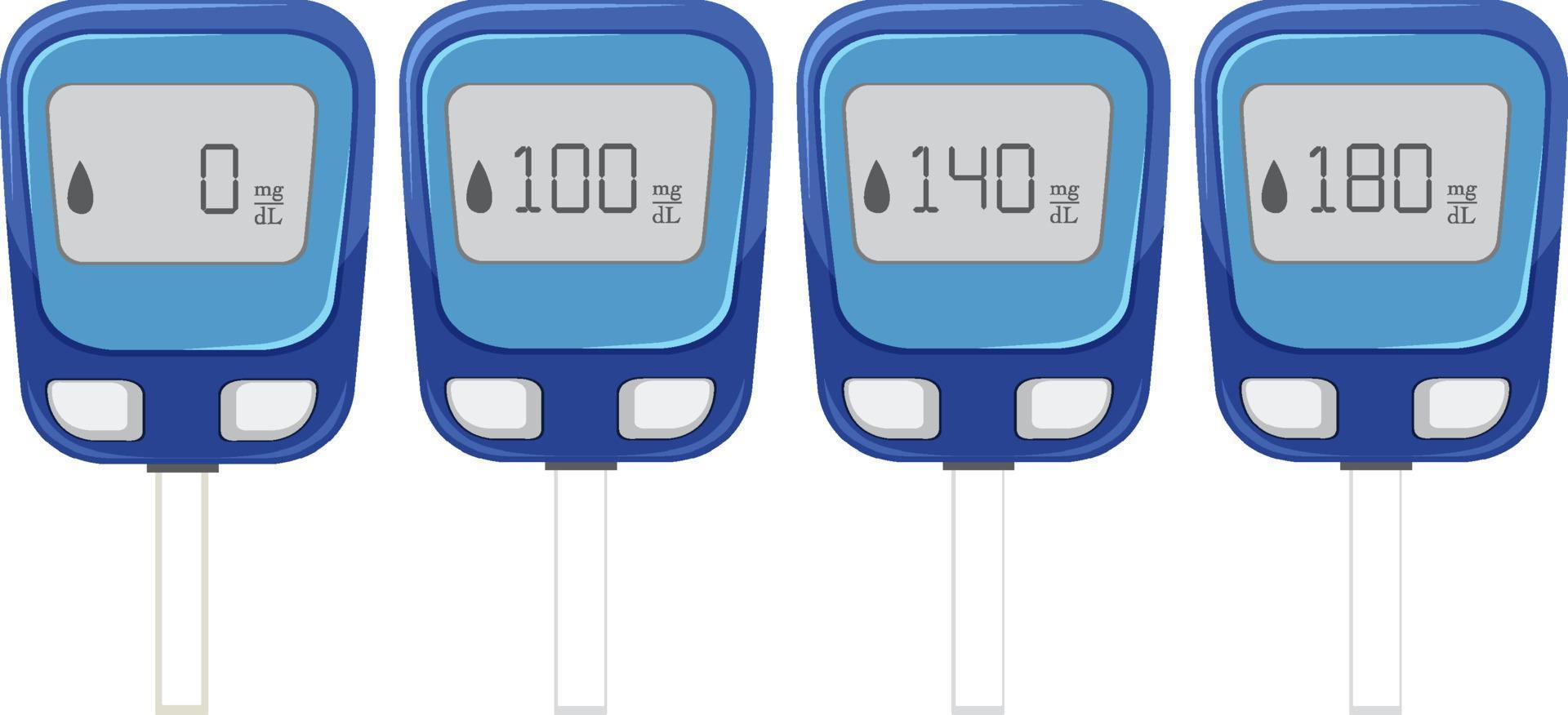 Blood glucose monitoring devices vector