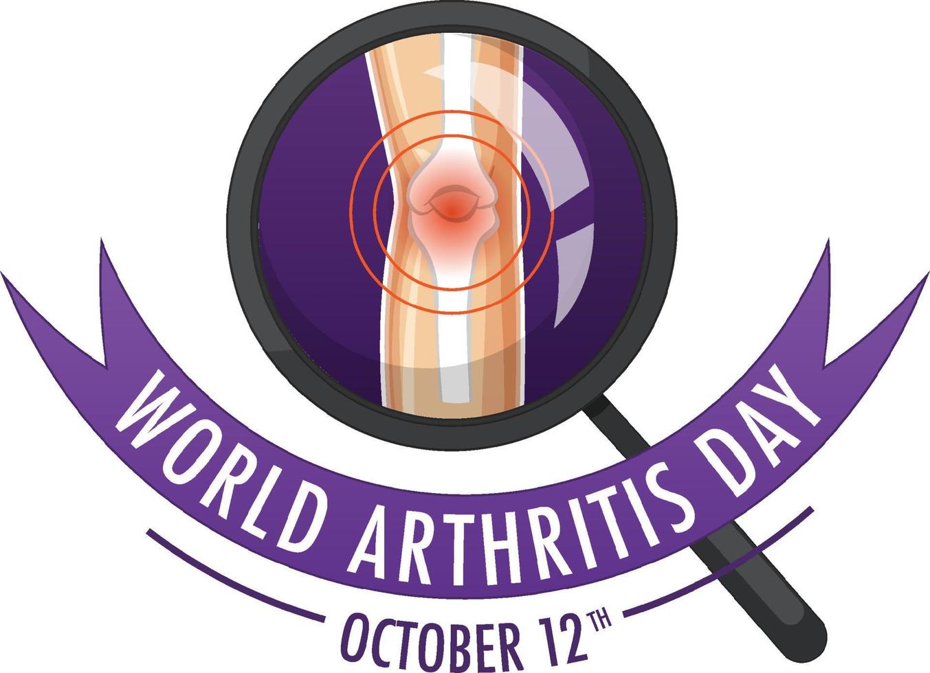 World Arthritis Day Poster Design vector