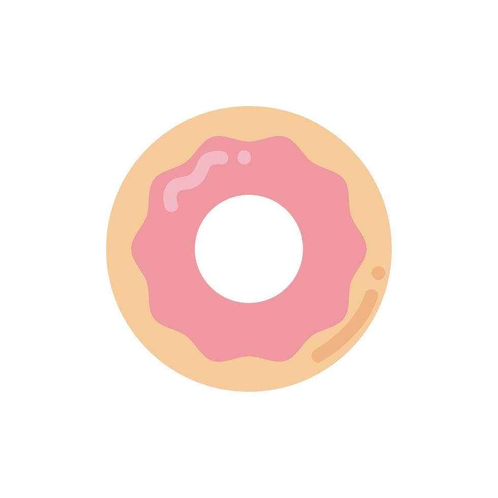 sweet donut icon vector