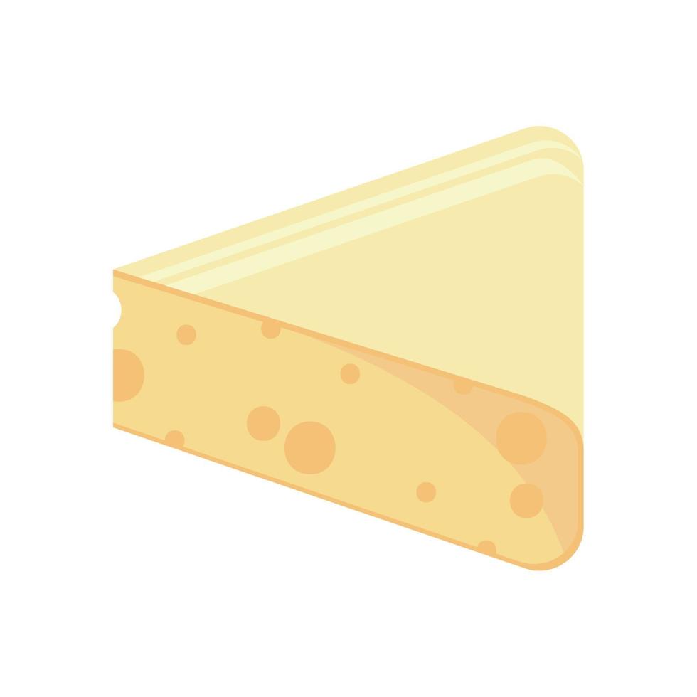 slice cheese snack vector