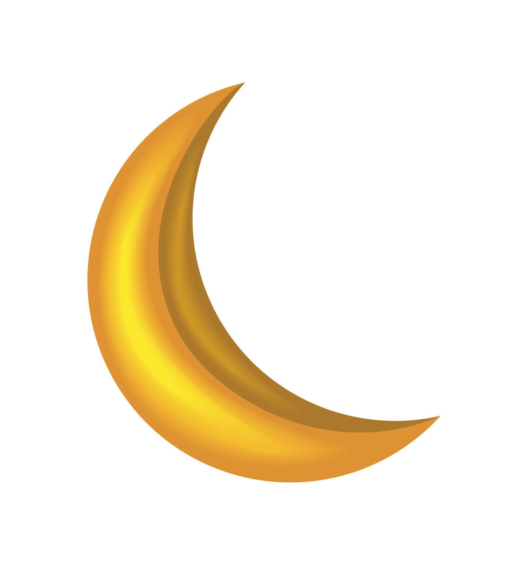 gold moon decoration 10420209 Vector Art at Vecteezy