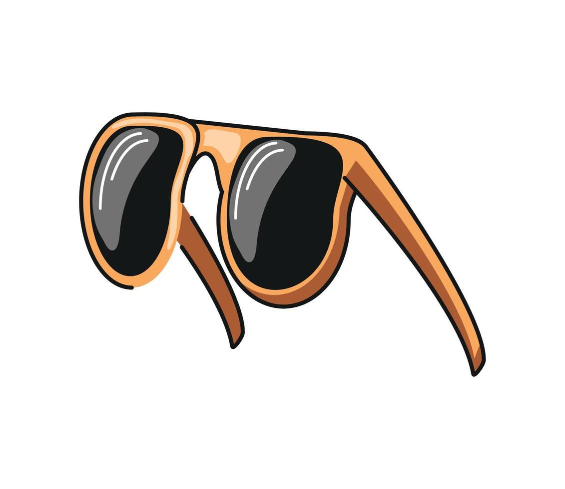 icono de accesorios de gafas de sol vector