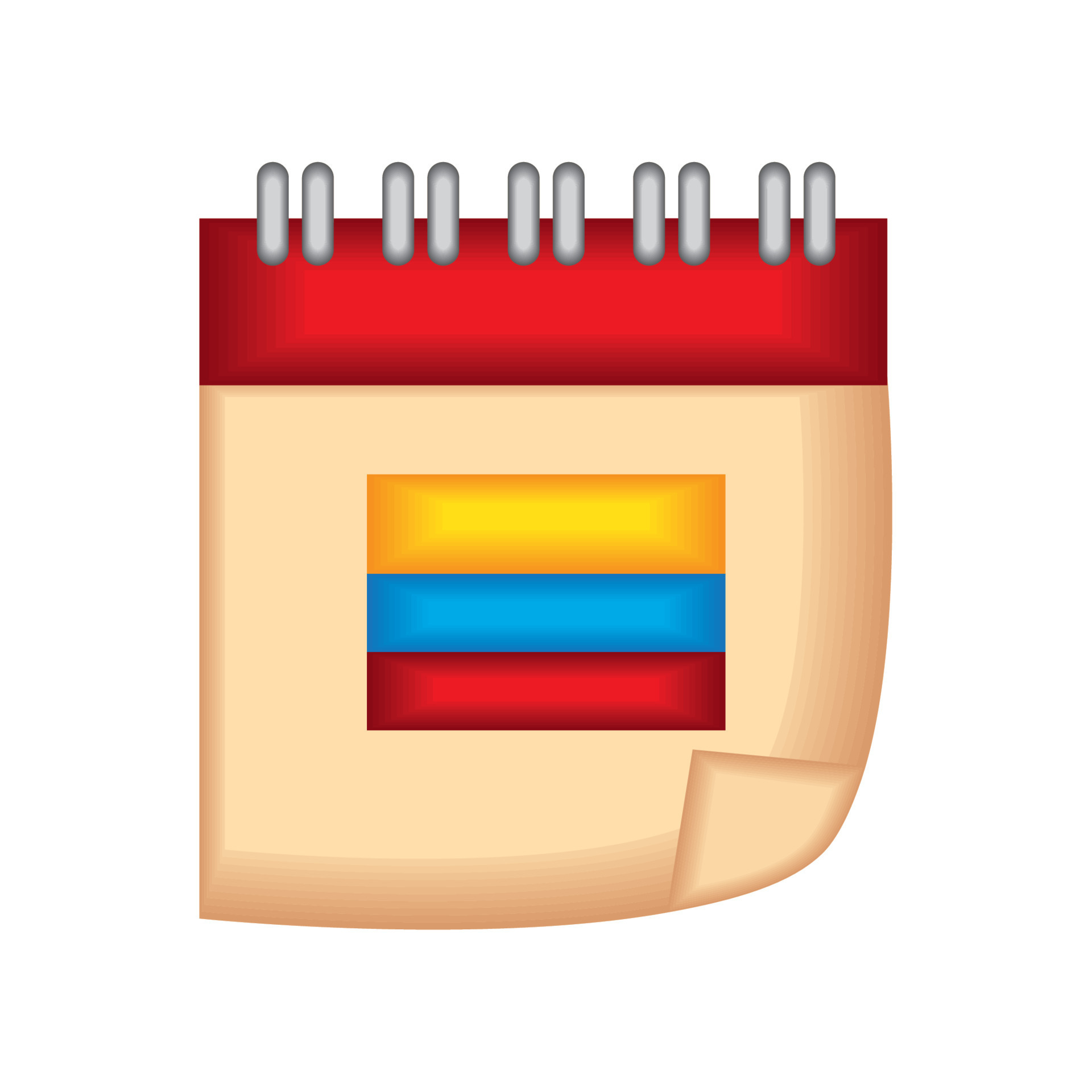 colombia independence day calendar 10420444 Vector Art at Vecteezy